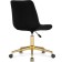 CHETERNIA CHASTER (California 999) Metal/velor, Gold/Black 50x60x80 cm