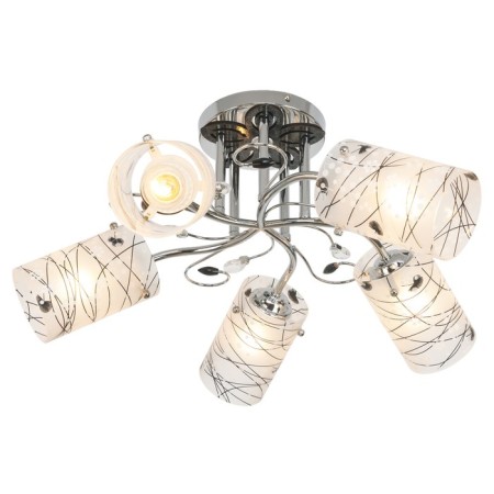 Malus chandelier 5x40W E27 Chrome-black 50x44x28-1