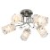 Malus chandelier 5x40W E27 Chrome-black 50x44x28