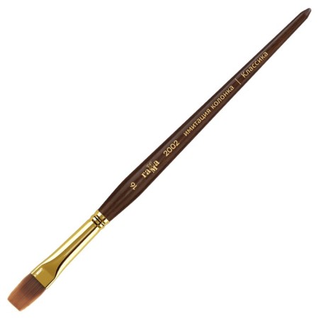 Brush Artistic synthetics imitation column gamma "Classic", flat No. 16, short man 2002016 1