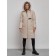 Coat insulated winter female, size 42, beige color