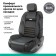 Kittens on the seat Orthopedic Multi Comfort, 6 stops, 3 subjects, eco -leather, black