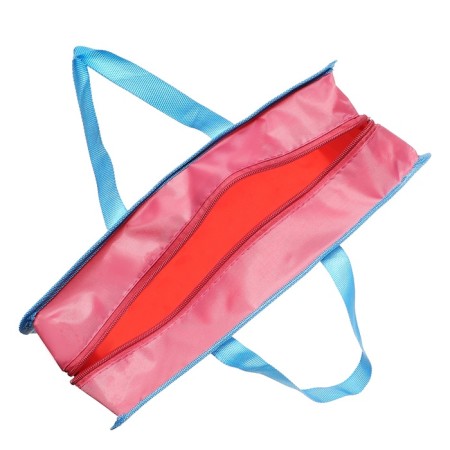 Folder with A4 handles, 335 x 260 x 100 mm, plastic, pens-textiles, DEVENTE FASHION Bear, pink-4