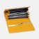 Women's wallet on magnets, yellow color