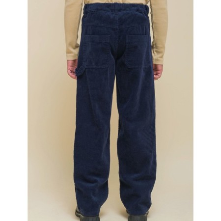 Pants for boys, height 134 cm, dark blue color-7