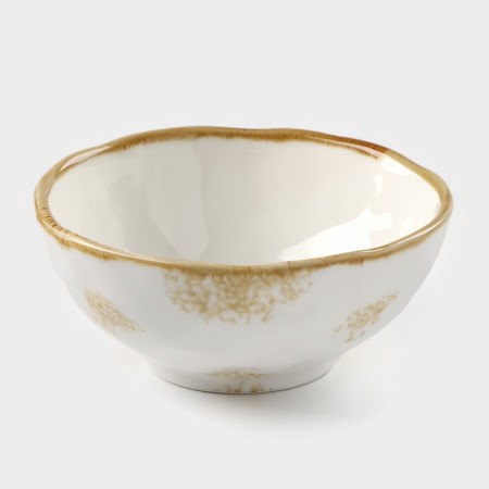Porcelain shares of Organic Gold, 320 ml, D = 12.5 cm, white color