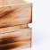 Kashpo wooden, two -strip, fired, 11 x 10 x 9 cm