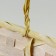 Wicker basket, d25 x 18 x 11/19 cm, yellow, bamboo