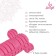 Massage roller SANGH, 45x14 cm, pink color