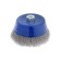 Metal brush for ushm tundra, "cup", M14, 150 mm