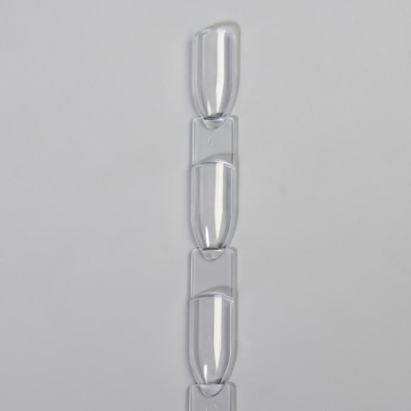 Palette for varnishes on the ring, square shape, 50 pcs 3 nails, transparent color-5