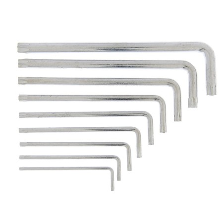 A set of scrap keys, Torx Tamper, elongated, TT10 - TT50, 9 pcs.-2