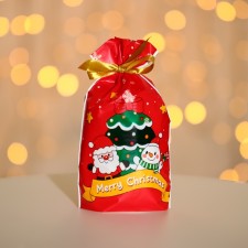 Polyethylene gift package with ties 