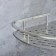 Corner shelf, 22 × 22 × 5 cm, aluminum