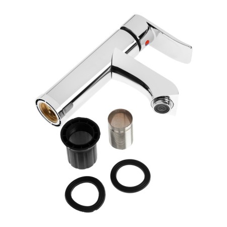 Zein Z3716 sink mixer, single -leaf, pour length 12 cm, plastic, chrome-4