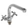 Accoona A4470 kitchen mixer, two -wound, with nut, brass, chrome