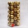 Set of balls plastic D-6 cm, 34 pcs "Nicole Patterns" gold