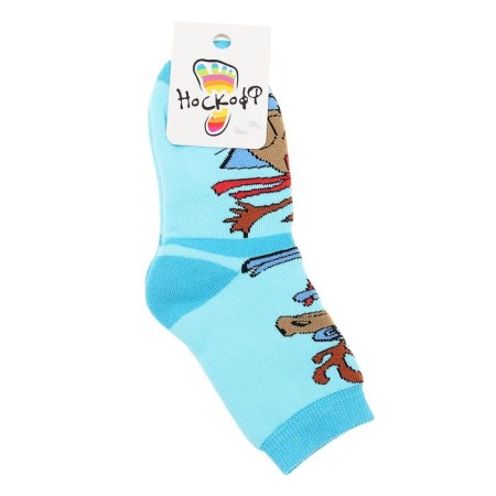 Noski children's terry, the color is light turquoise, size 16-18-1