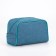 Cosmetic bag with zipper, turquoise color