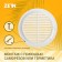 Ventilation grate Zein Lux l160, d = 160 mm, with a grid, inexhaustible