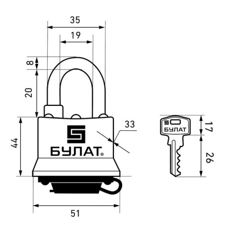 The castle of the hinged "Bulat" Armed Forces 0340, all -weather-2