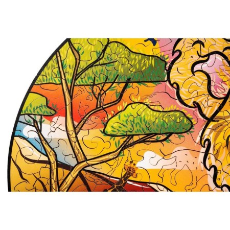 Wooden puzzle "Playful lion", 24 × 25 cm-3