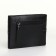 Male purse for magnet, clip for bills, separation for SIM cards, black color