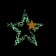 New Year's suspension "Star" 8.5 × 8.5 cm