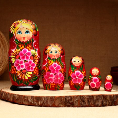 Matryoshka 5-doll "Miroslava", 17-18 cm