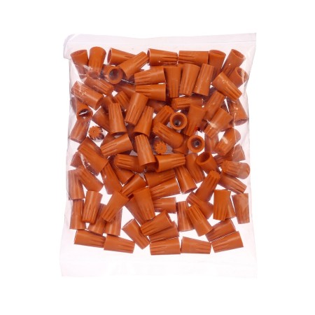 Connecting insulating clamp for SIZ-3, 2.5-5.5 mm wires, orange, set 100 pcs-1