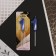 Candle for the cake, the number "1", blue.
