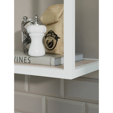 Hinged shelf 800, 800x250x360, white muar/oak sonom-1