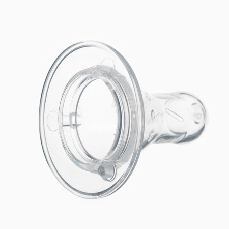 A bottle of feeding "Bunny" 150 ml, cylinder, with handles, beige color-7