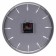 Wall clock, interior "minimal", silent, d-30 cm, gray