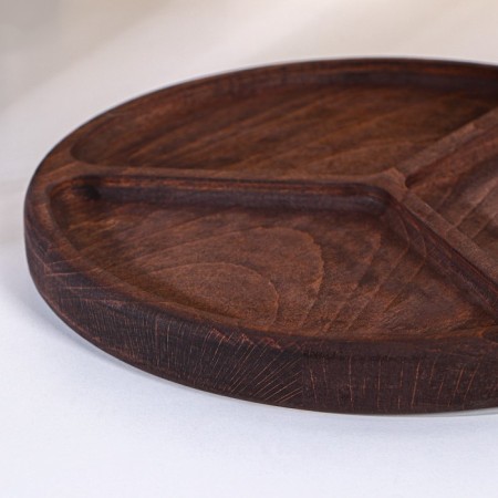Menzhitsa Wooden ADELICA "MERS", 3 sections, D = 25 × 2.5 cm, Dark Book-2