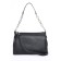 Bag Cross-Body Women's, genuine leather, Ludor black, 25x9x17 cm