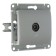 Television socket "Glossa" Sche GSL000391, hidden, tip, 1DB, aluminum color