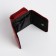 Women's wallet on the button, burgundy color