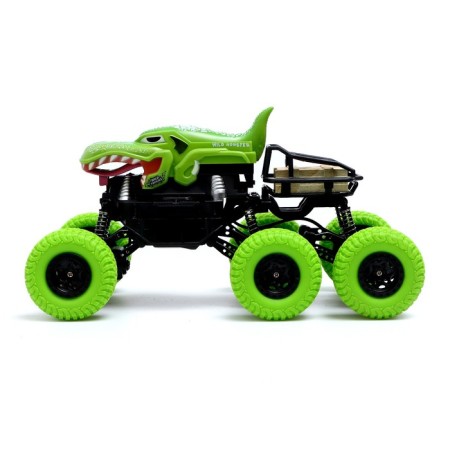 Radio -controlled jeep Dino, 1:16, 4WD, works on the battery, green color-1