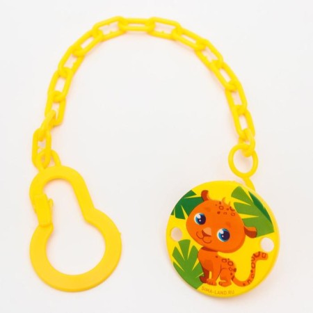 Holder for the nipple - dummy "Trend. Leopard ", on the chain-4