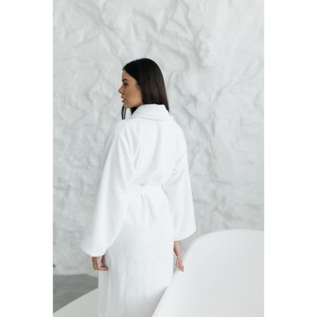 Frequency bathrobe, size 50, white color-14