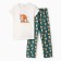 Home female "Corgi" (T -shirt/pants), white/green color, size 46