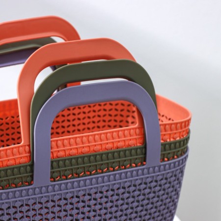 Basket - storage bag "basket", plastic, 29 × 15 × 24.5 cm, color mix-3