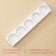 The shape for mousse desserts and baking is the “Circle”, 39 × 8 × 4.7 cm, 5 cells (D = 7.2 cm), white color