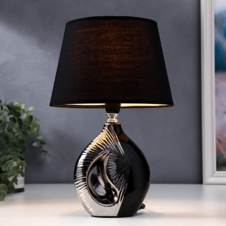 Table lamp 36657/1 E14 40W Black-Serebly H31.5 cm Risalux-1