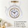 Wall -wall clocks for the kitchen "Teaker", silent, 27 x 28.5 cm, white, aa