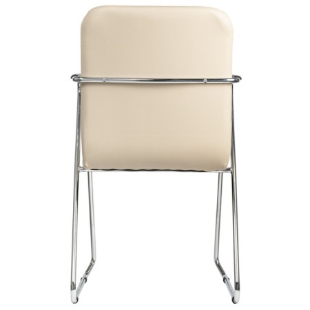 Brabix Visit CF-101, chrome, eco-leather, beige-3
