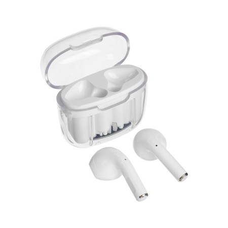Wireless headphones Pro13, TWS, inserts, BT 5.0, 30/180 mAh, transparent, white-2