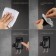 Holder for shower watering can Zein Z122, self -adhesive, adjustable, with hook, black