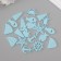 Decor for creativity tree "Sea surf" set of 20 pcs blue 2.5x2.9 cm